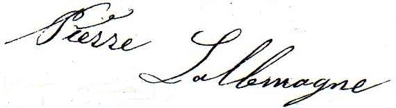 Signature Pierre Lallemagne